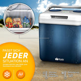 Koelbox Elektrisch – 12V en 230 volt - Coolbox - Frigobox - 32L – Blauw
